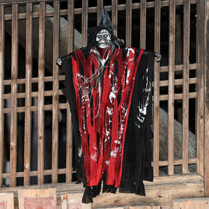 Halloween Decoration Terror Props Ghost House Decoration Sound Emitting Sound Control Skeleton Ghost Head acacuss
