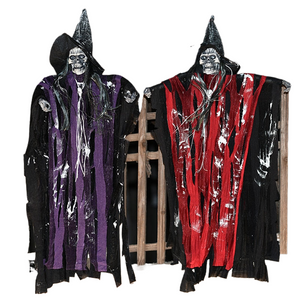 Halloween Decoration Terror Props Ghost House Decoration Sound Emitting Sound Control Skeleton Ghost Head acacuss
