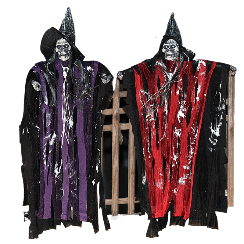 Halloween Decoration Terror Props Ghost House Decoration Sound Emitting Sound Control Skeleton Ghost Head acacuss