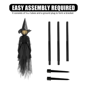 Halloween Decorations Outdoor Large Light Up Holding Hands Screaming Witches P15F acacuss
