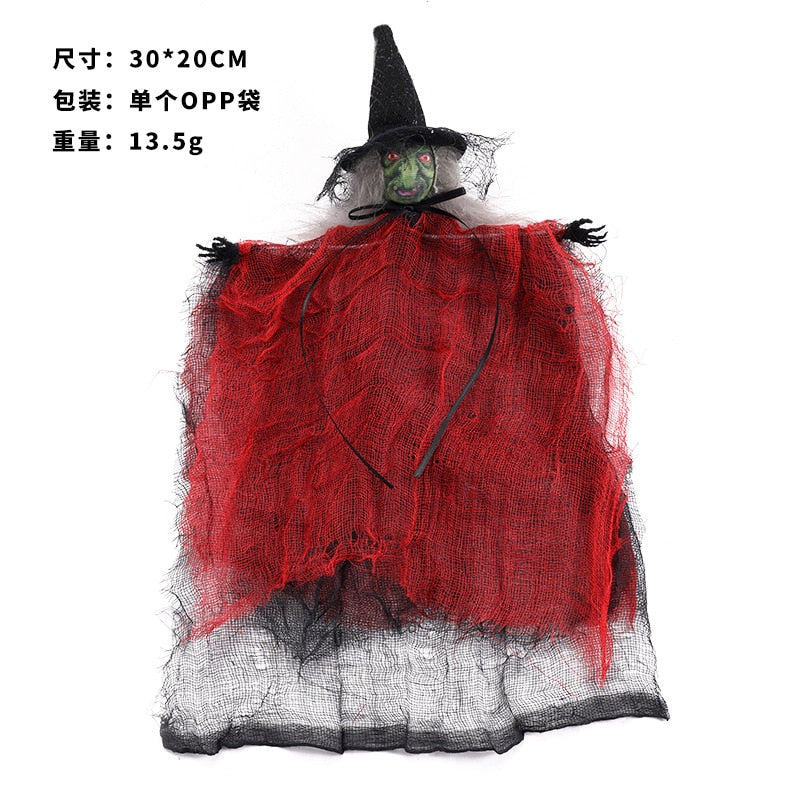 Halloween Fright Devil Doll Pendant Scarecrow Ghost Hanging Ornaments Ghost Festival Happy 2023 Halloween Party Decor For Home acacuss