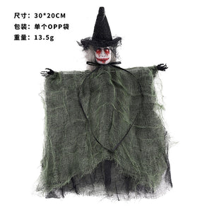 Halloween Fright Devil Doll Pendant Scarecrow Ghost Hanging Ornaments Ghost Festival Happy 2023 Halloween Party Decor For Home acacuss