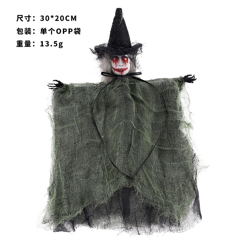 Halloween Fright Devil Doll Pendant Scarecrow Ghost Hanging Ornaments Ghost Festival Happy 2023 Halloween Party Decor For Home acacuss
