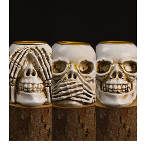 Halloween Ghost Festival Skeleton Figure Decoration Ornaments Horror Skeleton Resin Craft Modern Vintage Human Home Office Decor acacuss