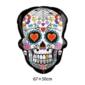 Halloween Ghost Tree Foil Balloon Standing Ghost Tree Pumpkin Eyeballs Balloon Terror Party Decorations Kids inflatables Toys acacuss