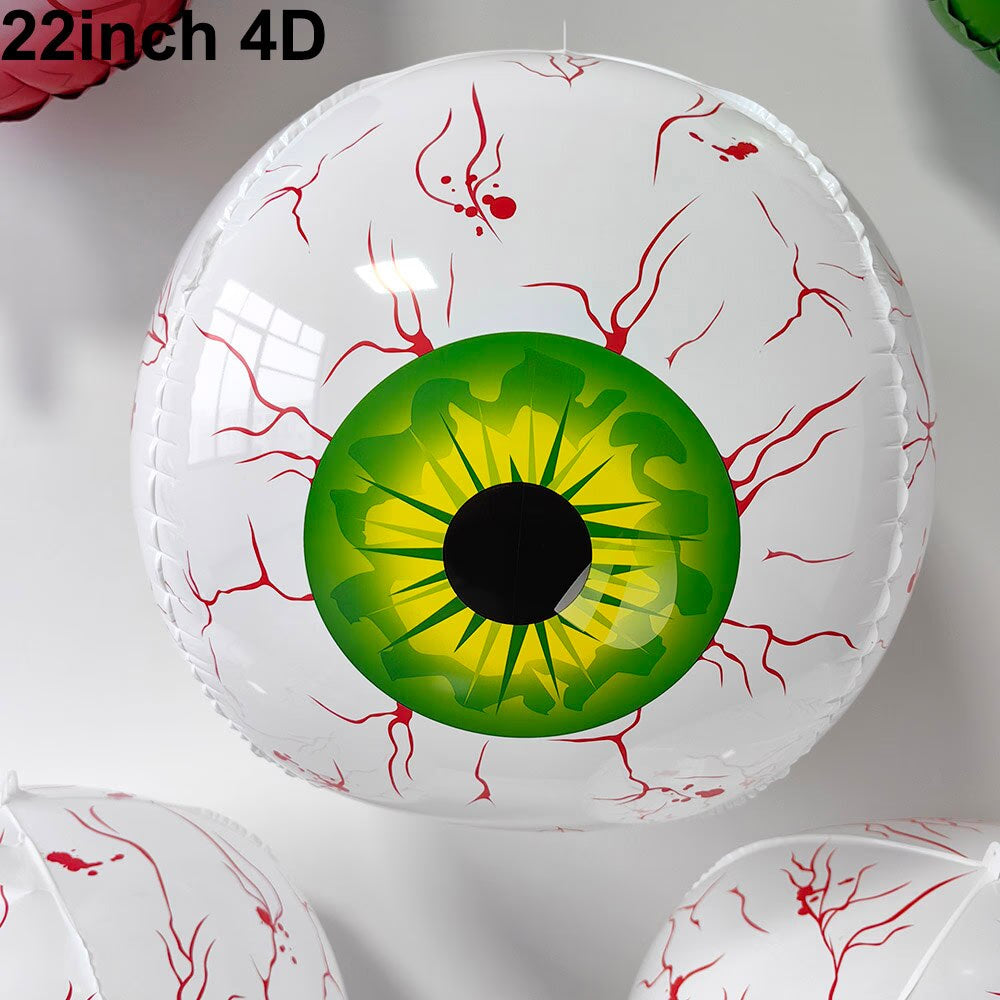 Halloween Ghost Tree Foil Balloon Standing Ghost Tree Pumpkin Eyeballs Balloon Terror Party Decorations Kids inflatables Toys acacuss