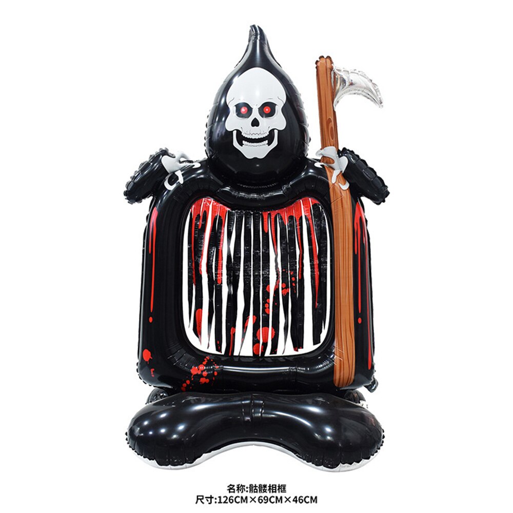 Halloween Ghost Tree Foil Balloon Standing Ghost Tree Pumpkin Eyeballs Balloon Terror Party Decorations Kids inflatables Toys acacuss