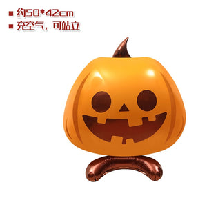 Halloween Ghost Tree Foil Balloon Standing Ghost Tree Pumpkin Eyeballs Balloon Terror Party Decorations Kids inflatables Toys acacuss