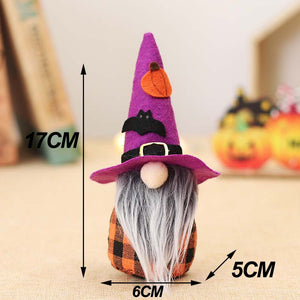 Halloween Gnome Plush Halloween Decoration for Home Handmade Faceless Dolls Gnome Ornaments Cute Elf Scandinavian Tomte Gnomes acacuss