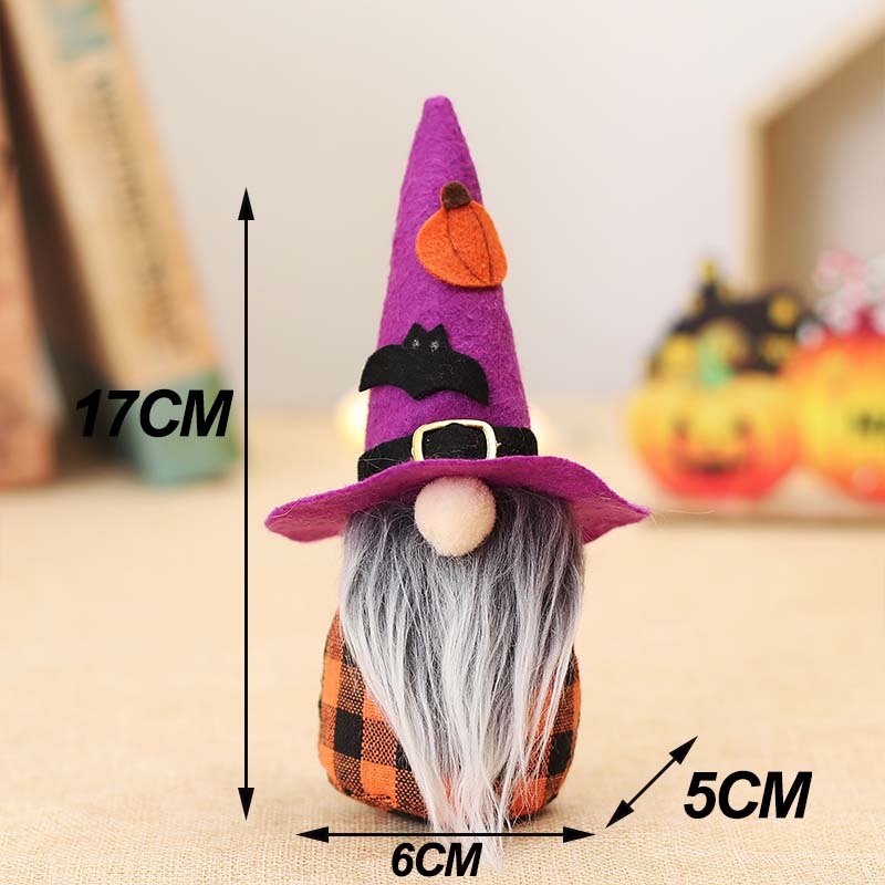 Halloween Gnome Plush Halloween Decoration for Home Handmade Faceless Dolls Gnome Ornaments Cute Elf Scandinavian Tomte Gnomes acacuss