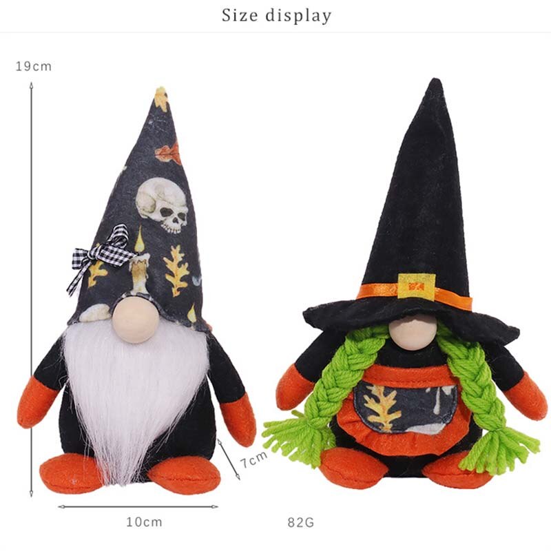 Halloween Gnome Plush Halloween Decoration for Home Handmade Faceless Dolls Gnome Ornaments Cute Elf Scandinavian Tomte Gnomes acacuss
