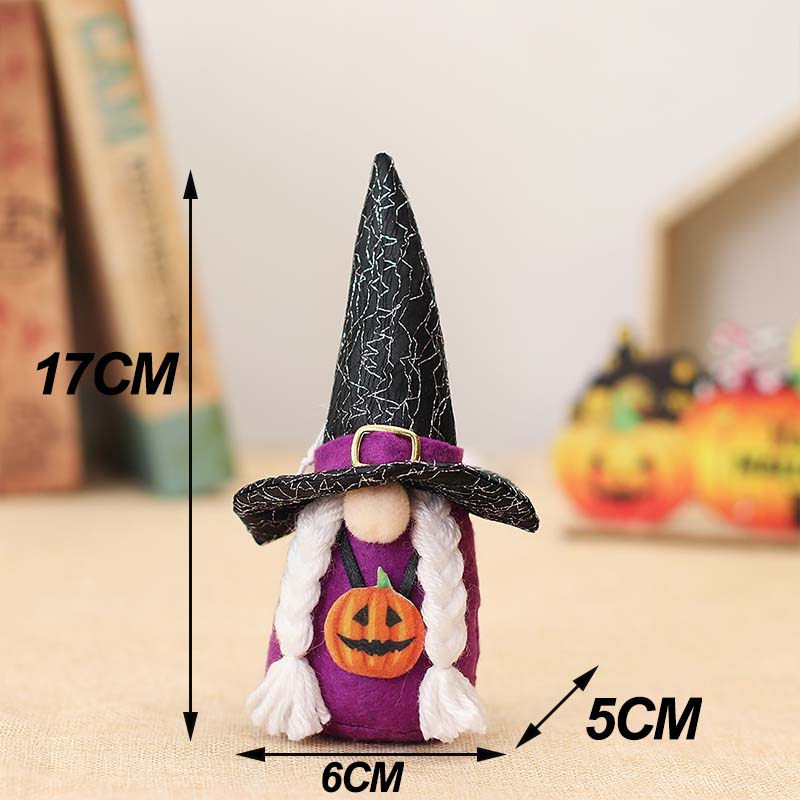 Halloween Gnome Plush Halloween Decoration for Home Handmade Faceless Dolls Gnome Ornaments Cute Elf Scandinavian Tomte Gnomes acacuss