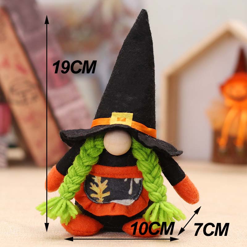 Halloween Gnome Plush Halloween Decoration for Home Handmade Faceless Dolls Gnome Ornaments Cute Elf Scandinavian Tomte Gnomes acacuss
