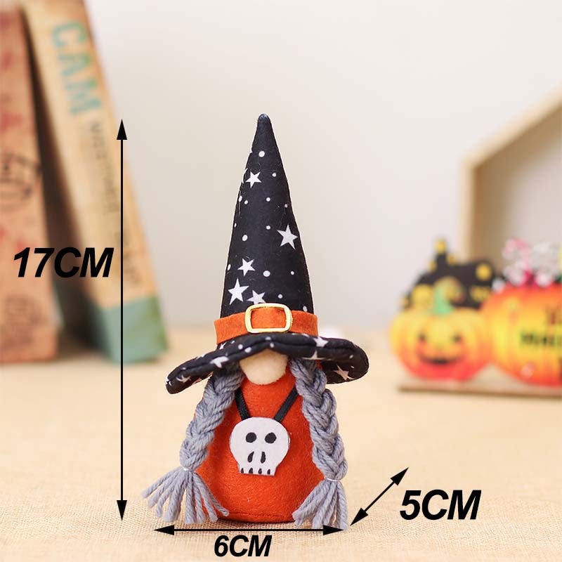 Halloween Gnome Plush Halloween Decoration for Home Handmade Faceless Dolls Gnome Ornaments Cute Elf Scandinavian Tomte Gnomes acacuss