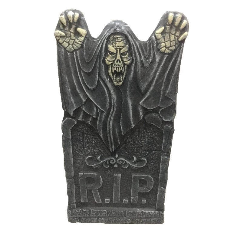 Halloween Graveyard Tombstone Decorations Realistic and Reusable Spooky Haunted House Yard Outdoor Decorations and Accessories acacuss