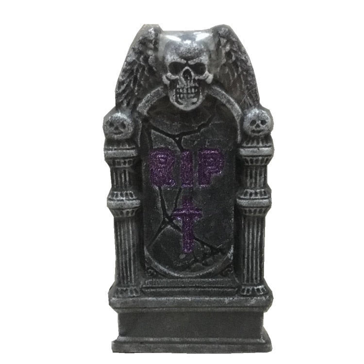 Halloween Graveyard Tombstone Decorations Realistic and Reusable Spooky Haunted House Yard Outdoor Decorations and Accessories acacuss