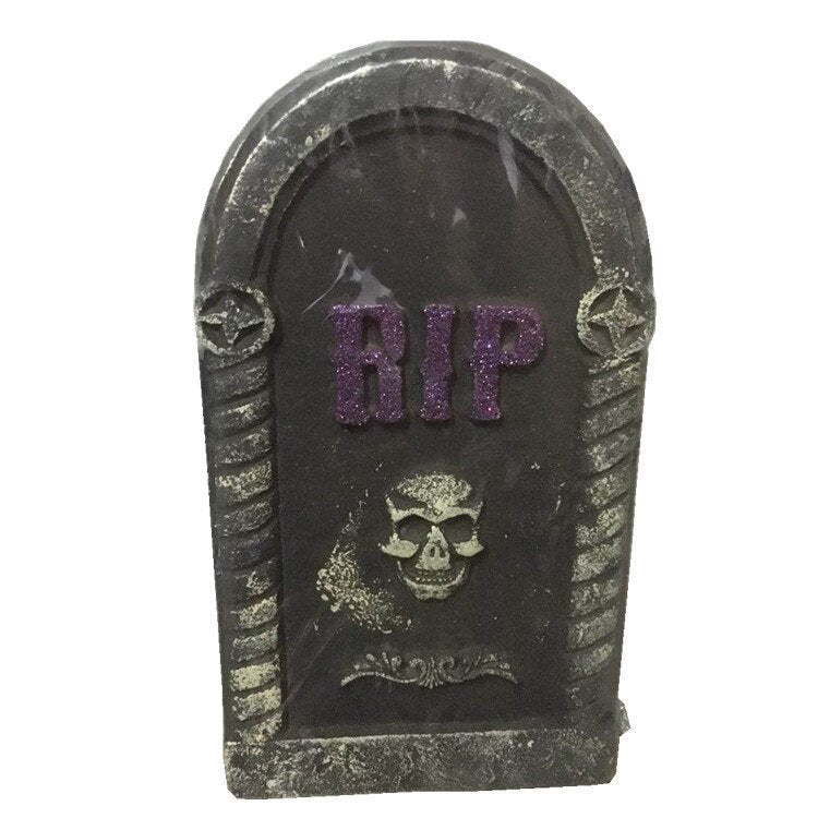 Halloween Graveyard Tombstone Decorations Realistic and Reusable Spooky Haunted House Yard Outdoor Decorations and Accessories acacuss