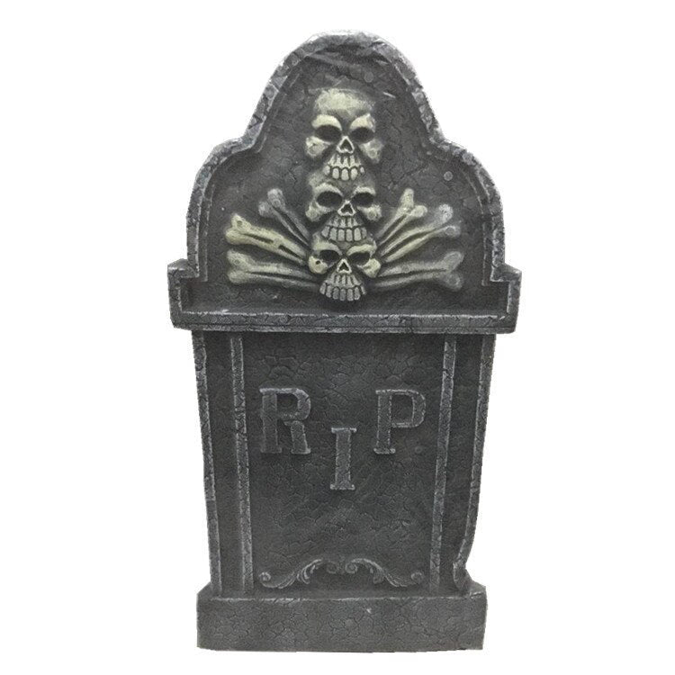 Halloween Graveyard Tombstone Decorations Realistic and Reusable Spooky Haunted House Yard Outdoor Decorations and Accessories acacuss