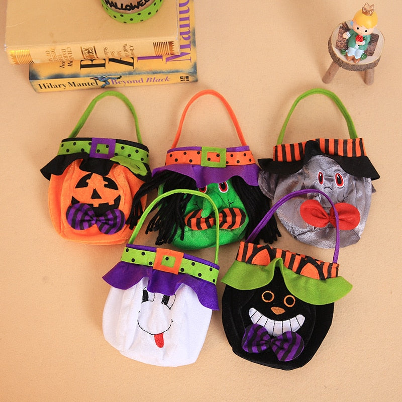 Halloween Hand Bag Witch Pumpkin Trick Or Treat Party Horror Ghost Festival Parti Happy Helloween Day Decor For Home 2023 Boo acacuss
