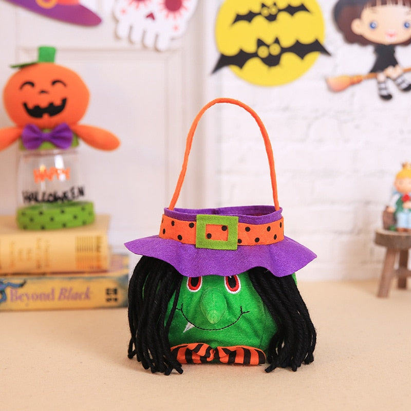 Halloween Hand Bag Witch Pumpkin Trick Or Treat Party Horror Ghost Festival Parti Happy Helloween Day Decor For Home 2023 Boo acacuss