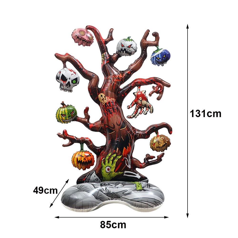 Halloween Inflatable Ghost Tree Balloons Pumpkins Mummy Miko for Outdoor Indoor Yard Halloween Party Kids Inflatable Toy Decor acacuss