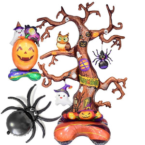 Halloween Inflatable Ghost Tree Balloons Pumpkins Mummy Miko for Outdoor Indoor Yard Halloween Party Kids Inflatable Toy Decor acacuss