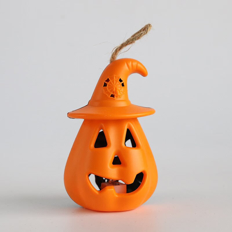 Halloween LED Hanging Pumpkin Lantern Lights Ghost Lights Skeleton Candle Lantern Lights Halloween Party Horror Props Home Decor acacuss