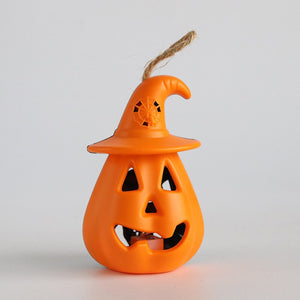 Halloween LED Hanging Pumpkin Lantern Lights Ghost Lights Skeleton Candle Lantern Lights Halloween Party Horror Props Home Decor acacuss