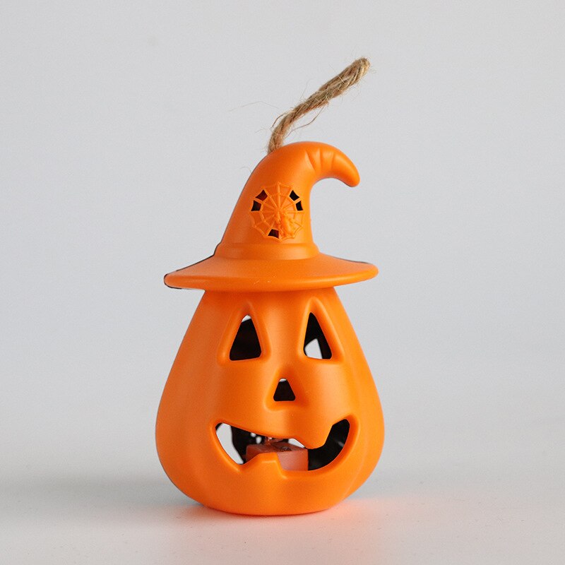 Halloween LED Hanging Pumpkin Lantern Lights Ghost Lights Skeleton Candle Lantern Lights Halloween Party Horror Props Home Decor acacuss