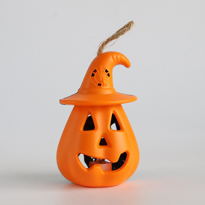 Halloween LED Hanging Pumpkin Lantern Lights Ghost Lights Skeleton Candle Lantern Lights Halloween Party Horror Props Home Decor acacuss
