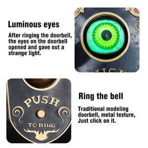 Halloween One Eyed Doorbell Eyeball with Sound Lights Haunted Decorations Horror Props Ghost House Halloween Trick Ornaments acacuss