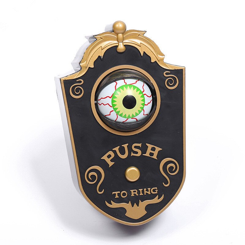 Halloween One Eyed Doorbell Eyeball with Sound Lights Haunted Decorations Horror Props Ghost House Halloween Trick Ornaments acacuss