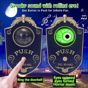Halloween One Eyed Doorbell Eyeball with Sound Lights Haunted Decorations Horror Props Ghost House Halloween Trick Ornaments acacuss
