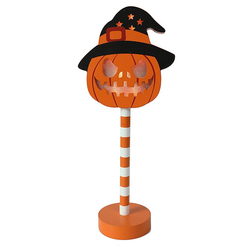Halloween Party Decors Wood Sign Pumpkin Ghost Bat Night Lamp Halloween Ghost Festival Party Decorations for Home 2023 Christmas acacuss