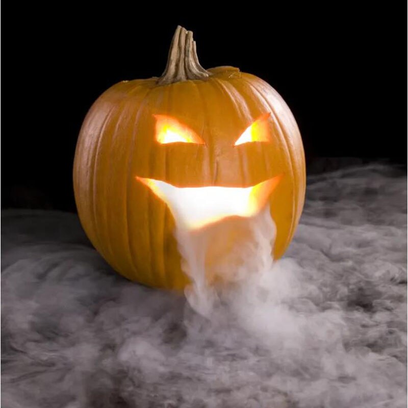 Halloween Party Mist Maker Ultrasonic Water Pond Fountain Fogger With 12 LED Light Flashes For Fish Tank Vase Birdbath Decor acacuss
