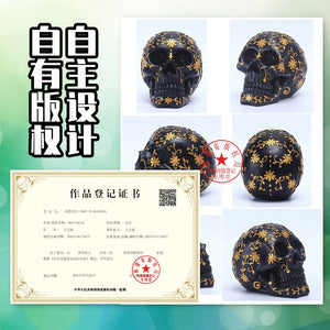 Halloween Pattern Skull Decoration Party Decoration Props Haunted House Holiday Decoration Resin Crafts acacuss