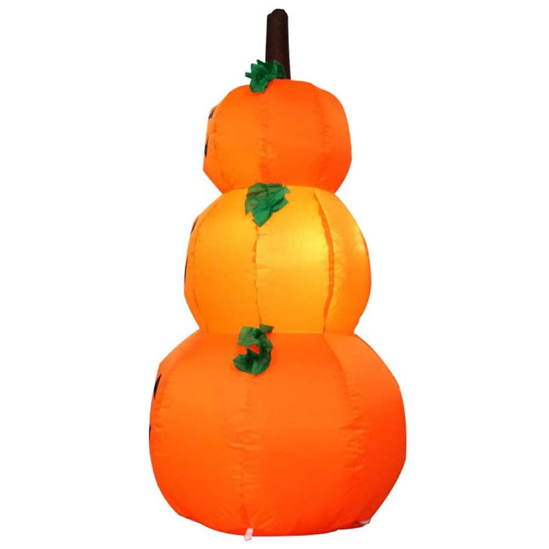 Halloween Pumpkin Ghost 120CM Giant Inflatable LED Lighted Toys 3 Jack-O-Lanterns Yard Graden Home Decoration Party Props Airbow acacuss