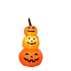 Halloween Pumpkin Ghost 120CM Giant Inflatable LED Lighted Toys 3 Jack-O-Lanterns Yard Graden Home Decoration Party Props Airbow acacuss
