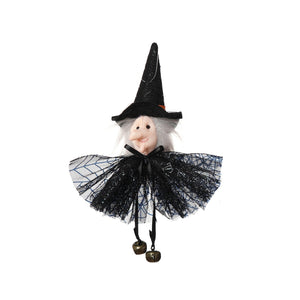 Halloween Pumpkin Ghost Witch Black Cat Pendant Scary Witch Hanging Oranments Happy Halloween Party Decoration for Home 2023 acacuss