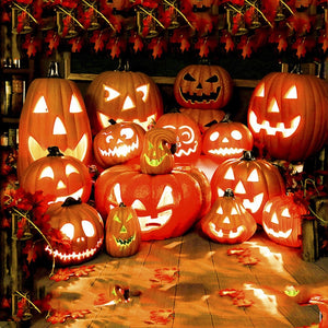 Halloween Pumpkin Led Light Lamp Creative Lantern Decoration Flashing Light Gypsophila Ghost Festival Dress Up Glowing acacuss