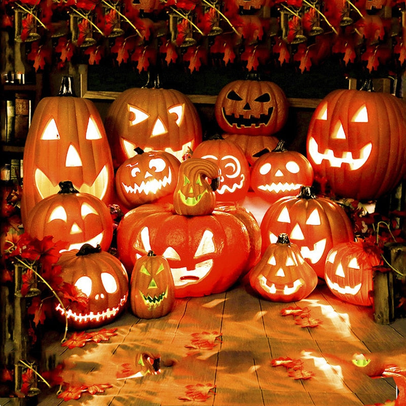 Halloween Pumpkin Led Light Lamp Creative Lantern Decoration Flashing Light Gypsophila Ghost Festival Dress Up Glowing acacuss