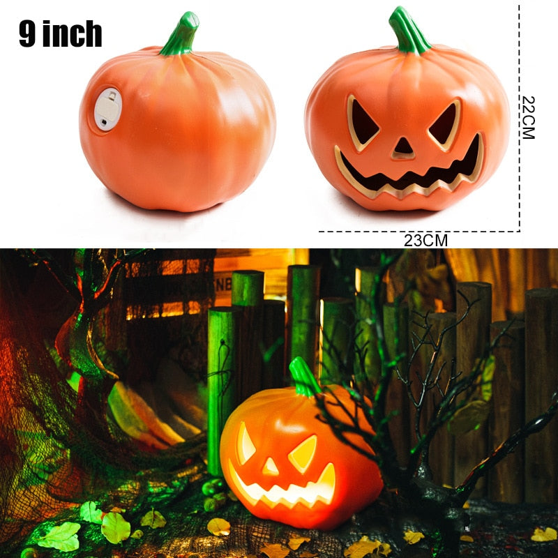 Halloween Pumpkin Led Light Lamp Creative Lantern Decoration Flashing Light Gypsophila Ghost Festival Dress Up Glowing acacuss