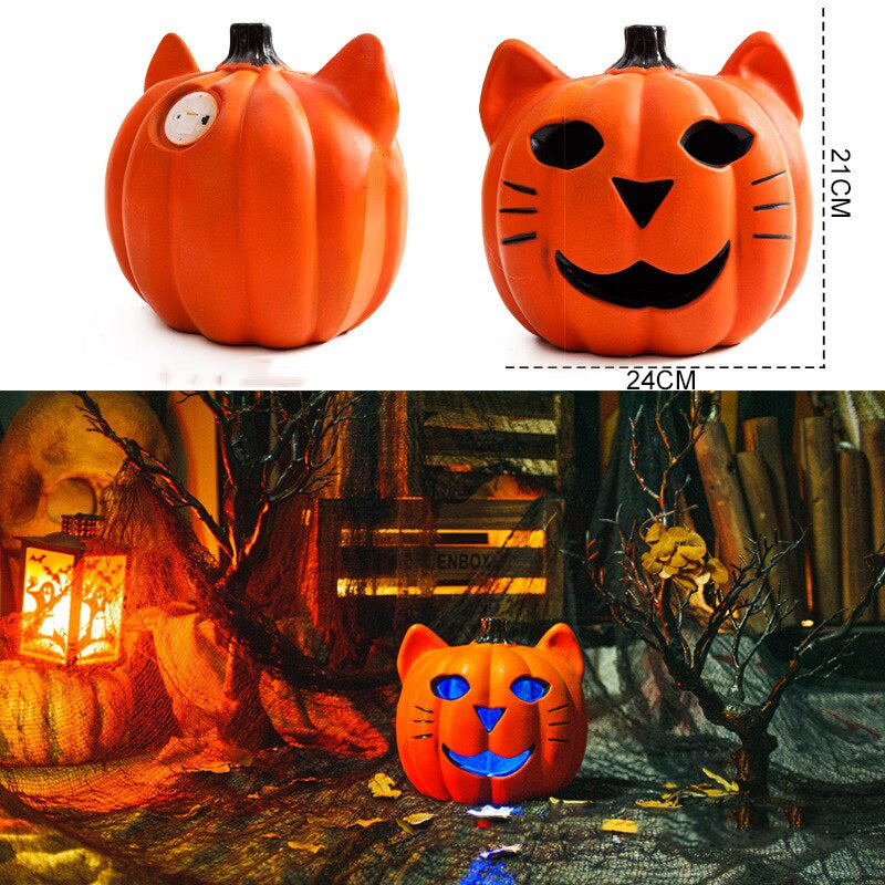 Halloween Pumpkin Led Light Lamp Creative Lantern Decoration Flashing Light Gypsophila Ghost Festival Dress Up Glowing acacuss