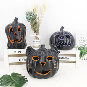 Halloween Pumpkin Led Light Lamp Creative Lantern Decoration Flashing Light Gypsophila Ghost Festival Dress Up Glowing acacuss