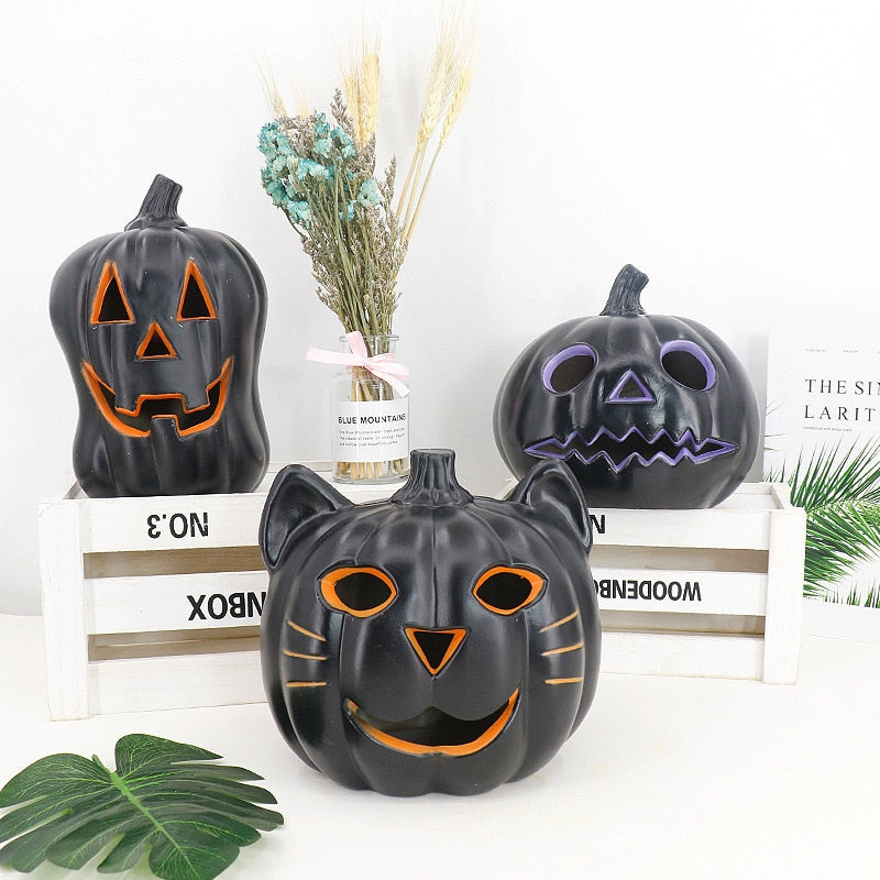 Halloween Pumpkin Led Light Lamp Creative Lantern Decoration Flashing Light Gypsophila Ghost Festival Dress Up Glowing acacuss