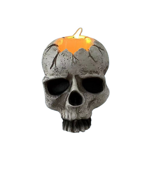 Halloween Skeleton Candle Holder Home Skeleton Candlestick Holder Resin Wall Hanging Ornament Desktop Pendant Living Room Decor acacuss