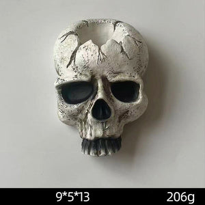 Halloween Skeleton Candle Holder Home Skeleton Candlestick Holder Resin Wall Hanging Ornament Desktop Pendant Living Room Decor acacuss
