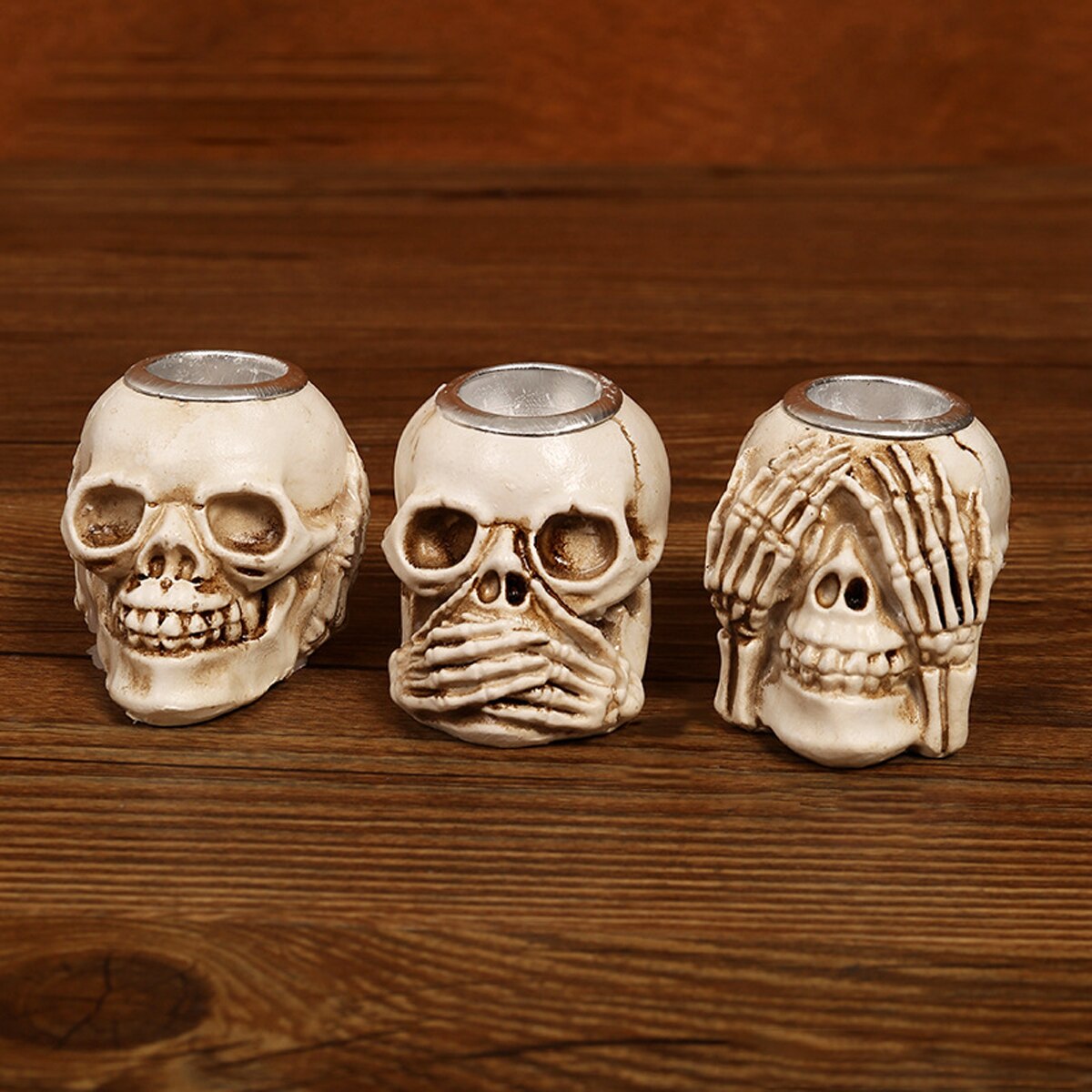Halloween Skull Head 2023 Skull Ghost Festival Desktop Decoration Halloween Happy Decoration Resin Decoration acacuss