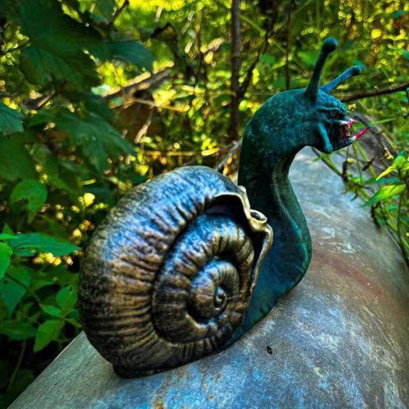 Halloween Snail Shape Statue Garden Decorations Ornaments acacuss