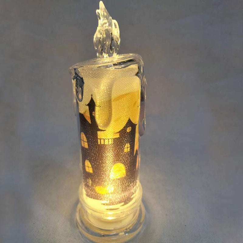 Halloween Tears LED Candle Lamp Ghost Festival Party DIY Pumpkin Bat Witch Happy Halloween Day Decor For Ghost House 20223 acacuss